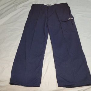 BULWARK FR Cargo Pants Men's Size Measures 40x30 Navy Flame Resistant